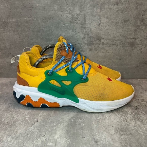 Nike Air Zoom Presto React Sneakers AV2605-701 Mens sz 10.5 - yellow - Picture 1 of 6